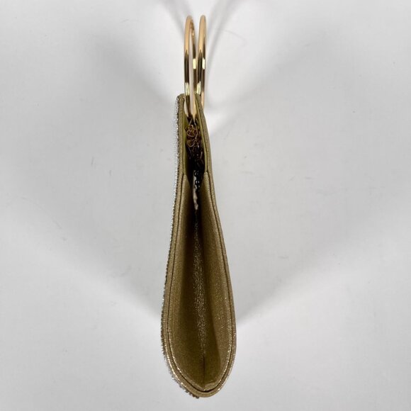 Verano Hill Meghan Rhinestones Handbag – Gold Vegan Purse - Picture 5 of 5